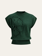 Sloane | Cap Sleeve Knit Sweater Vest