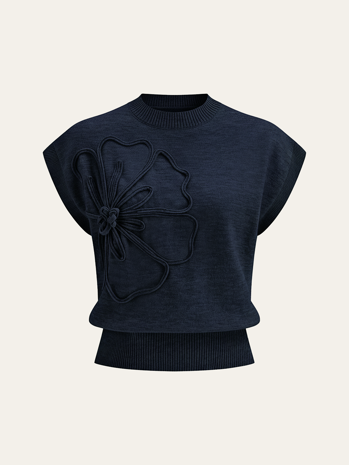 Sloane | Cap Sleeve Knit Sweater Vest
