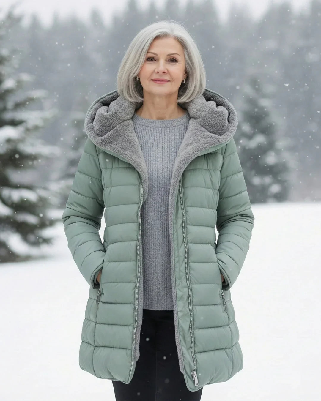 Sloane | Hooded Fleece-Lined Puffer Jacket