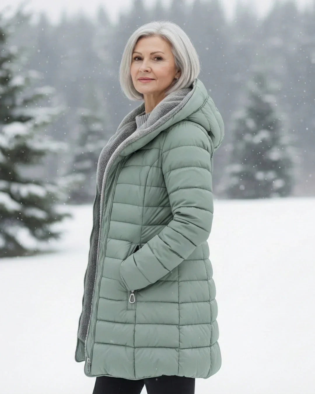 Sloane | Hooded Fleece-Lined Puffer Jacket