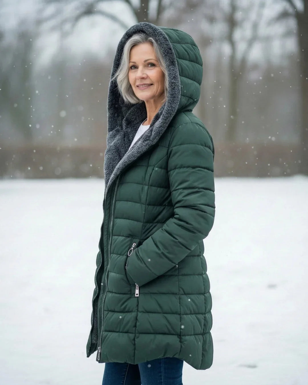 Sloane | Hooded Fleece-Lined Puffer Jacket