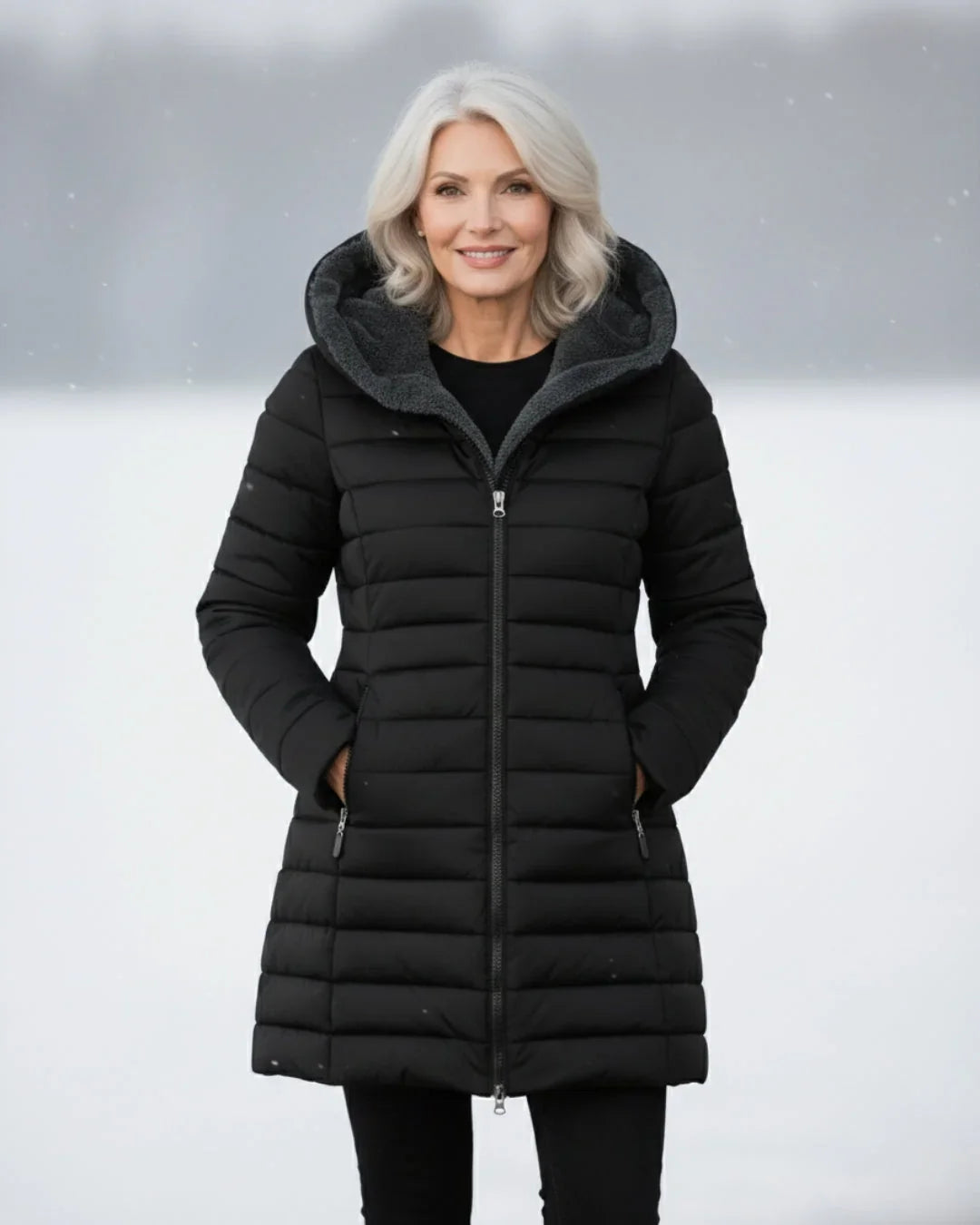 Sloane | Hooded Fleece-Lined Puffer Jacket