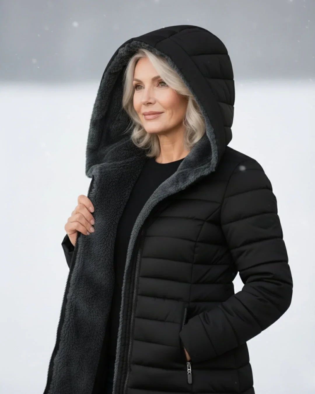 Sloane | Hooded Fleece-Lined Puffer Jacket