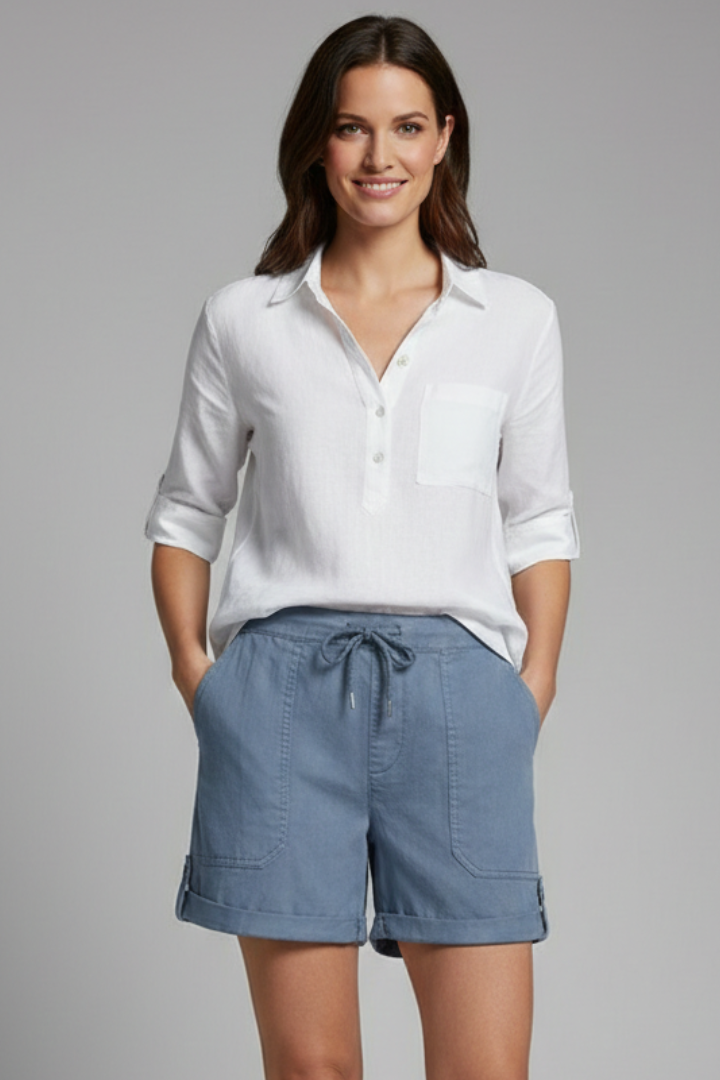 Sloane | Relaxed Fit Drawstring Casual Pocket Shorts