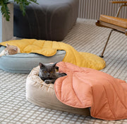 Soft Touch Leaf Design Dog Blanket with Dual Use – Ideal for Living Room or Couch