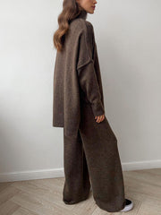 Solange | Relaxed Fit Turtleneck Knit Co Ord Set Women