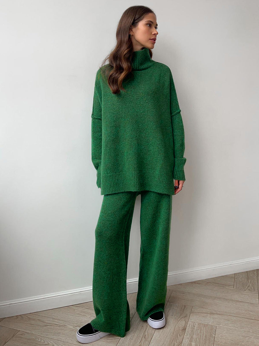 Solange | Relaxed Fit Turtleneck Knit Co Ord Set Women