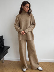 Solange | Relaxed Fit Turtleneck Knit Co Ord Set Women