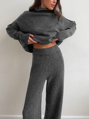 Solange | Relaxed Fit Turtleneck Knit Co Ord Set Women