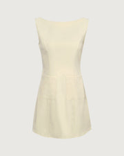 Stella | Sleeveless Boat Neck Cutout Summer Dress