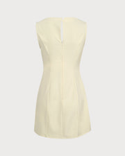 Stella | Sleeveless Boat Neck Cutout Summer Dress