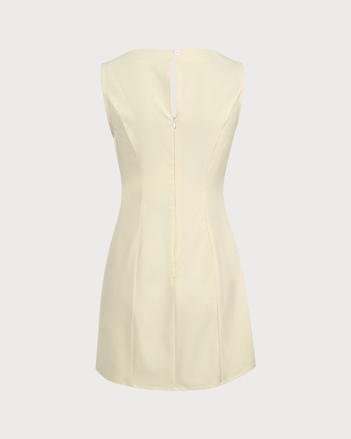 Stella | Sleeveless Boat Neck Cutout Summer Dress