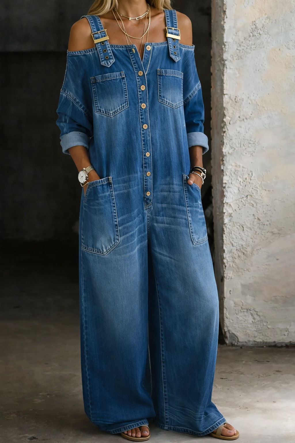 Summer | Off Shoulder Denim Dress