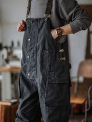 Sylvia | Relaxed Fit Canvas Utility Overalls