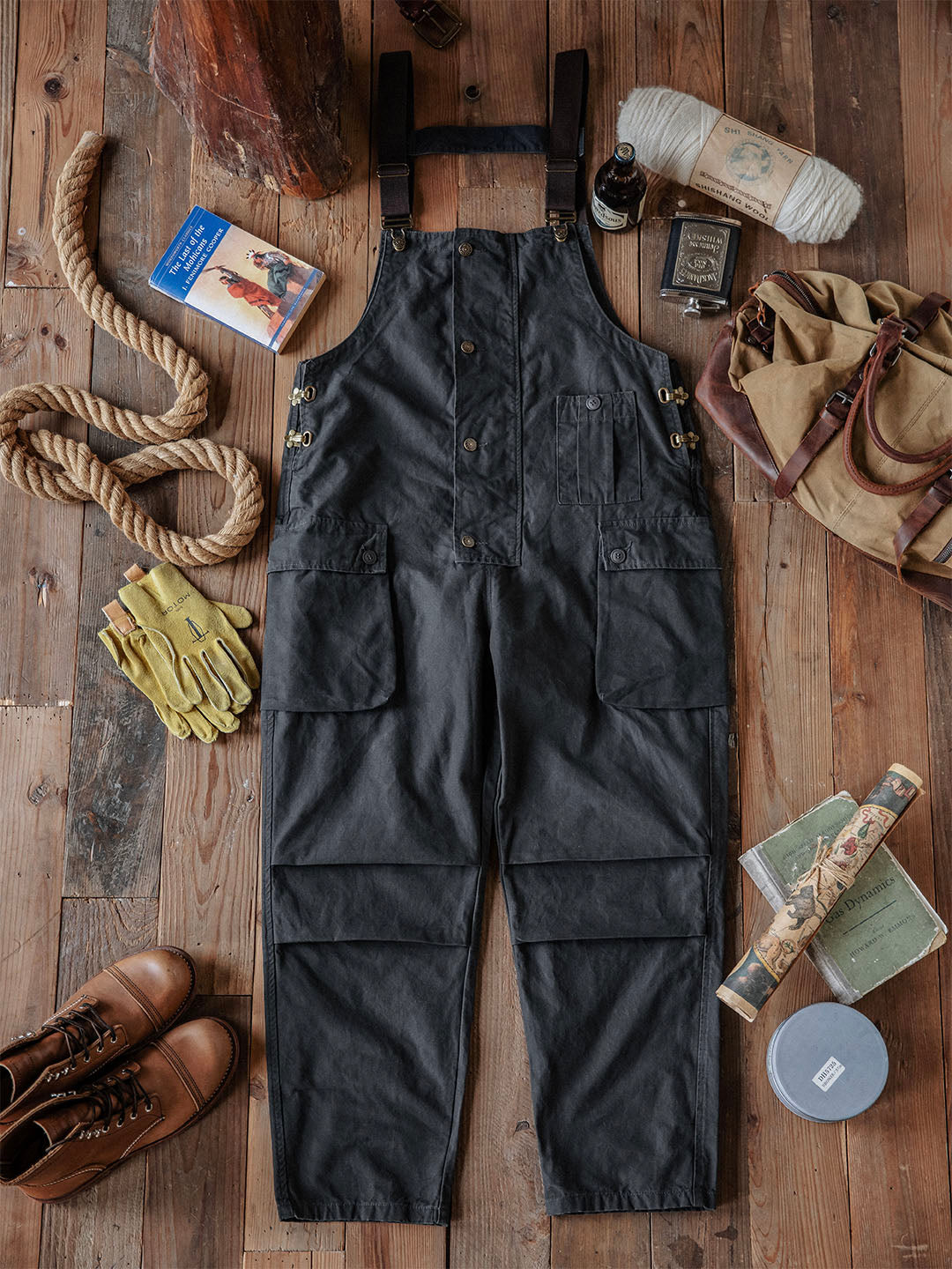 Sylvia | Relaxed Fit Canvas Utility Overalls