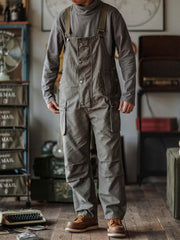 Sylvia | Relaxed Fit Canvas Utility Overalls