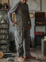 Sylvia | Relaxed Fit Canvas Utility Overalls
