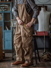 Sylvia | Relaxed Fit Canvas Utility Overalls