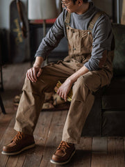 Sylvia | Relaxed Fit Canvas Utility Overalls