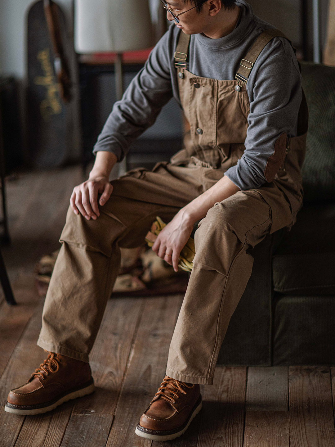 Sylvia | Relaxed Fit Canvas Utility Overalls