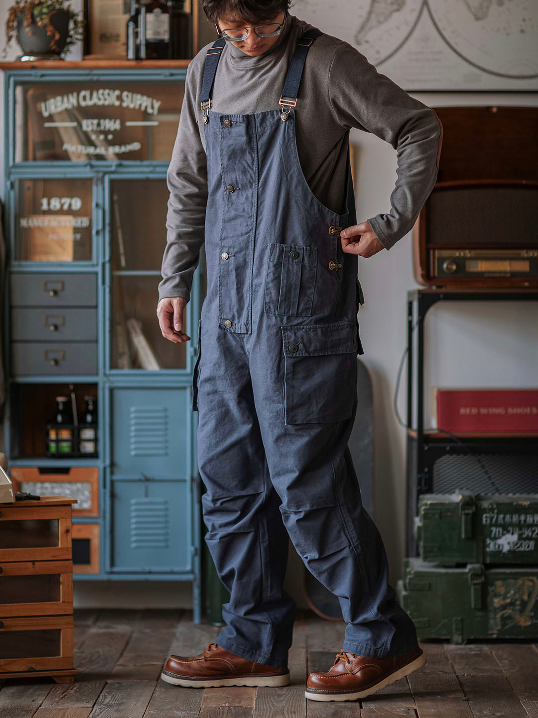 Sylvia | Relaxed Fit Canvas Utility Overalls