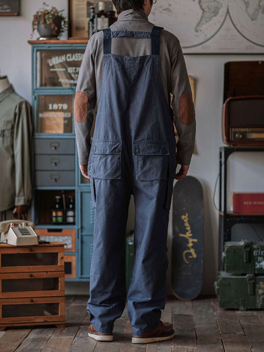 Sylvia | Relaxed Fit Canvas Utility Overalls