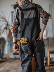 Sylvia | Relaxed Fit Canvas Utility Overalls