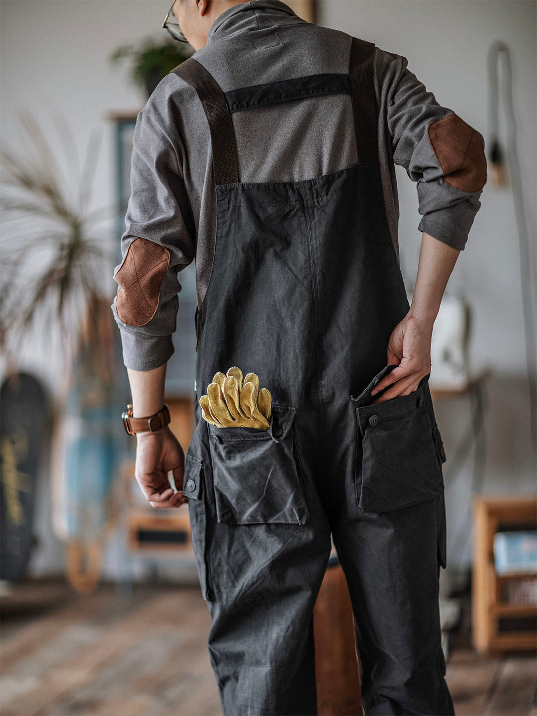 Sylvia | Relaxed Fit Canvas Utility Overalls