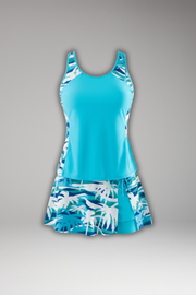 Tamara | Racerback Tankini Set with Skirt