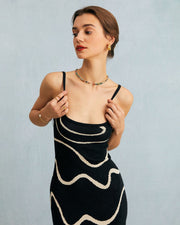 Tamara | Sleeveless Bodycon Midi Dress Concert Outfit