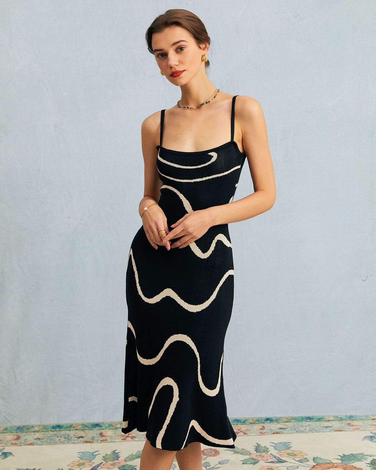 Tamara | Sleeveless Bodycon Midi Dress Concert Outfit