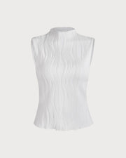 Tamara | Slim Fit Mock Neck Holiday Clothes Tank Top