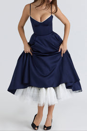 Tilly | Fitted Velvet Wedding Guest Midi Dress