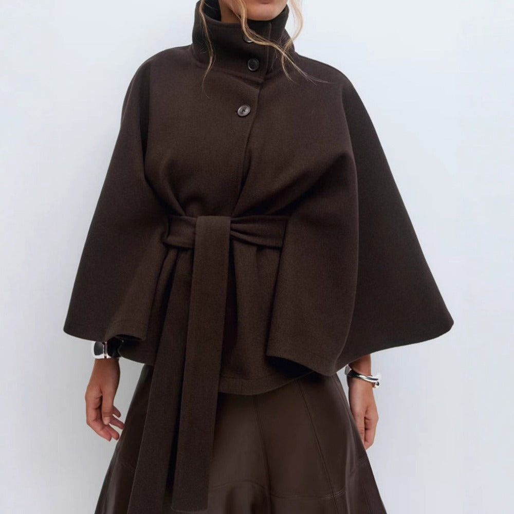 Unity | High Collar Cape Coat