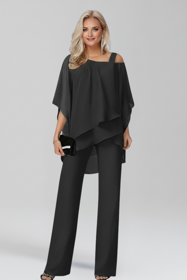 Unity | Relaxed Fit Cold-Shoulder Wide-Leg Jumpsuit