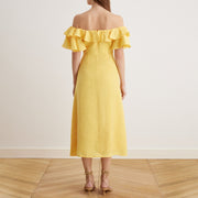 Viola | Relaxed Fit Off Shoulder Frill Summer Dress