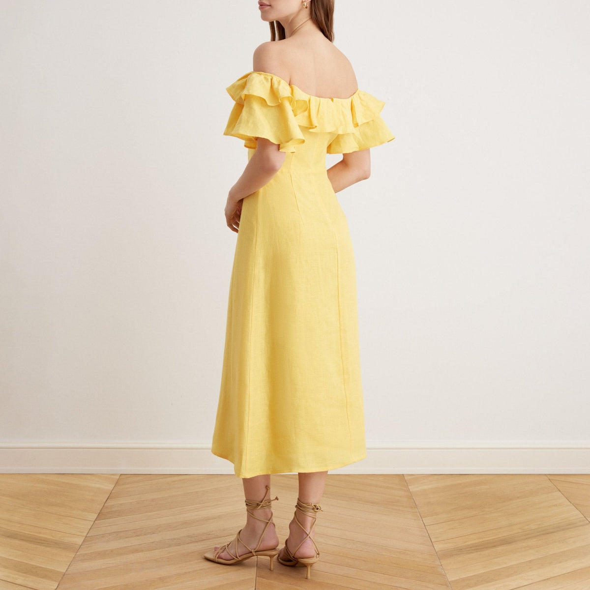 Viola | Relaxed Fit Off Shoulder Frill Summer Dress