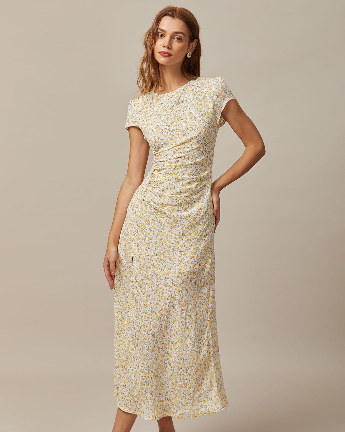 Virginia | Relaxed Fit Floral Summer Midi Dress