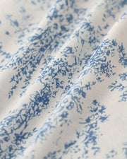 Vivienne | Ruched Fit Blue Floral Sundress