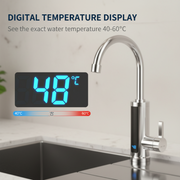 Waterside | Tankless Instant Hot Water Faucet with Digital Temperature Control for Kitchen Use