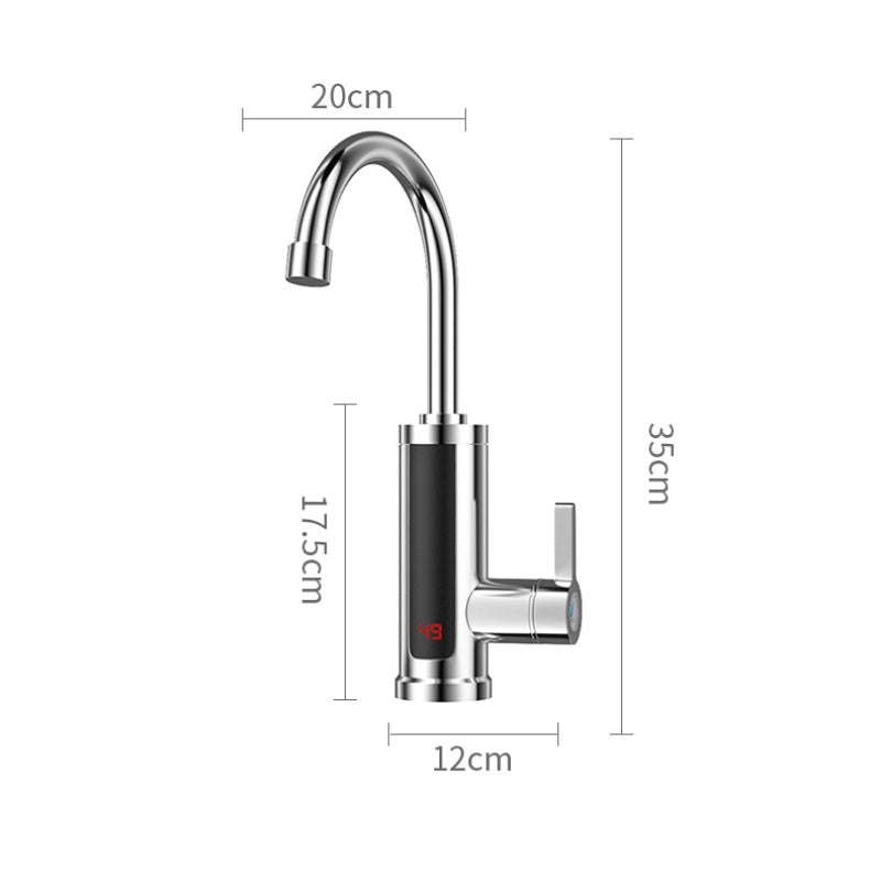 Waterside | Tankless Instant Hot Water Faucet with Digital Temperature Control for Kitchen Use