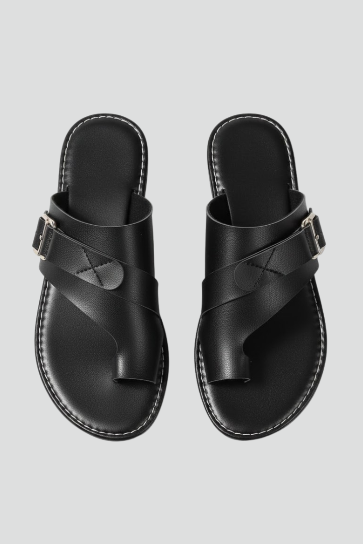 Wren | Open Toe Buckle Strap Sandals