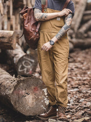 Wyatt | Straight Leg Canvas Bib Overalls