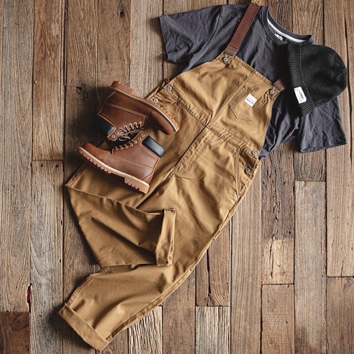 Wyatt | Straight Leg Canvas Bib Overalls