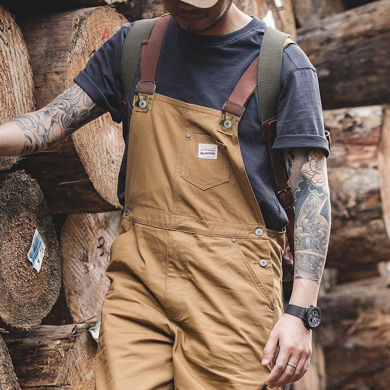 Wyatt | Straight Leg Canvas Bib Overalls