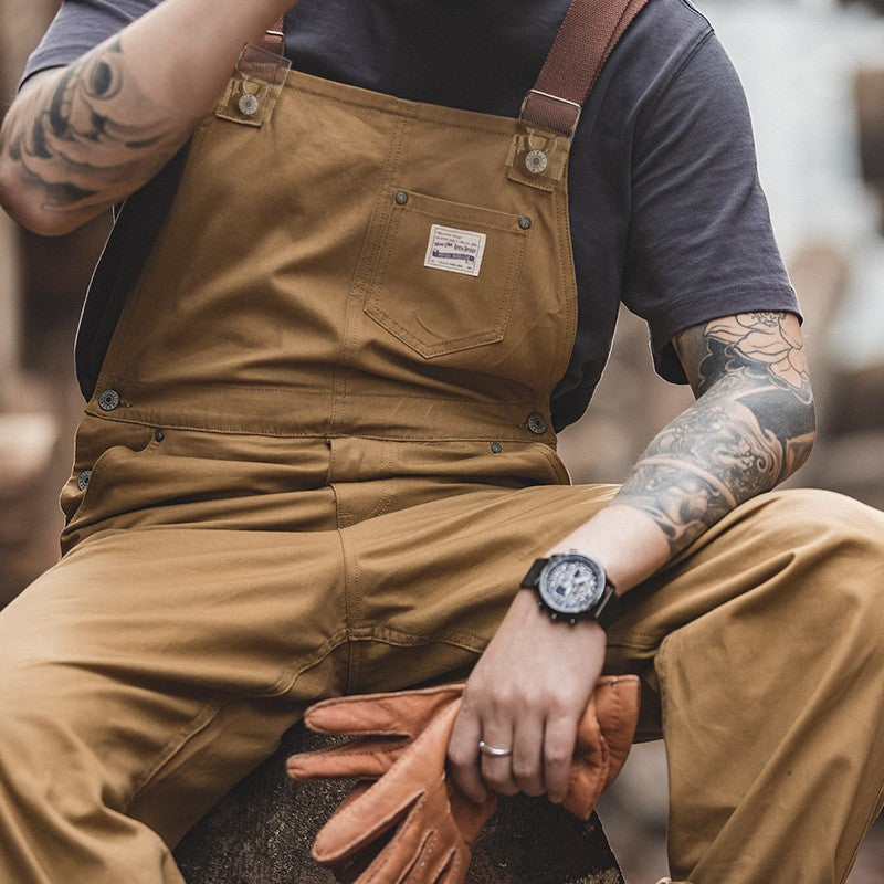 Wyatt | Straight Leg Canvas Bib Overalls