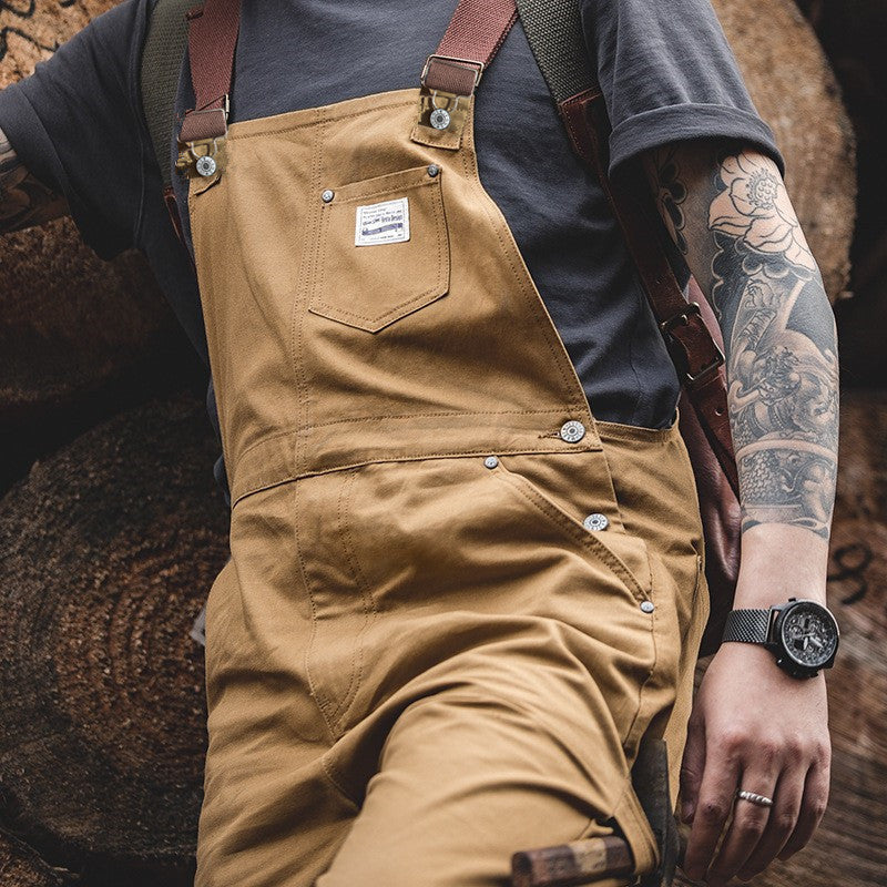 Wyatt | Straight Leg Canvas Bib Overalls