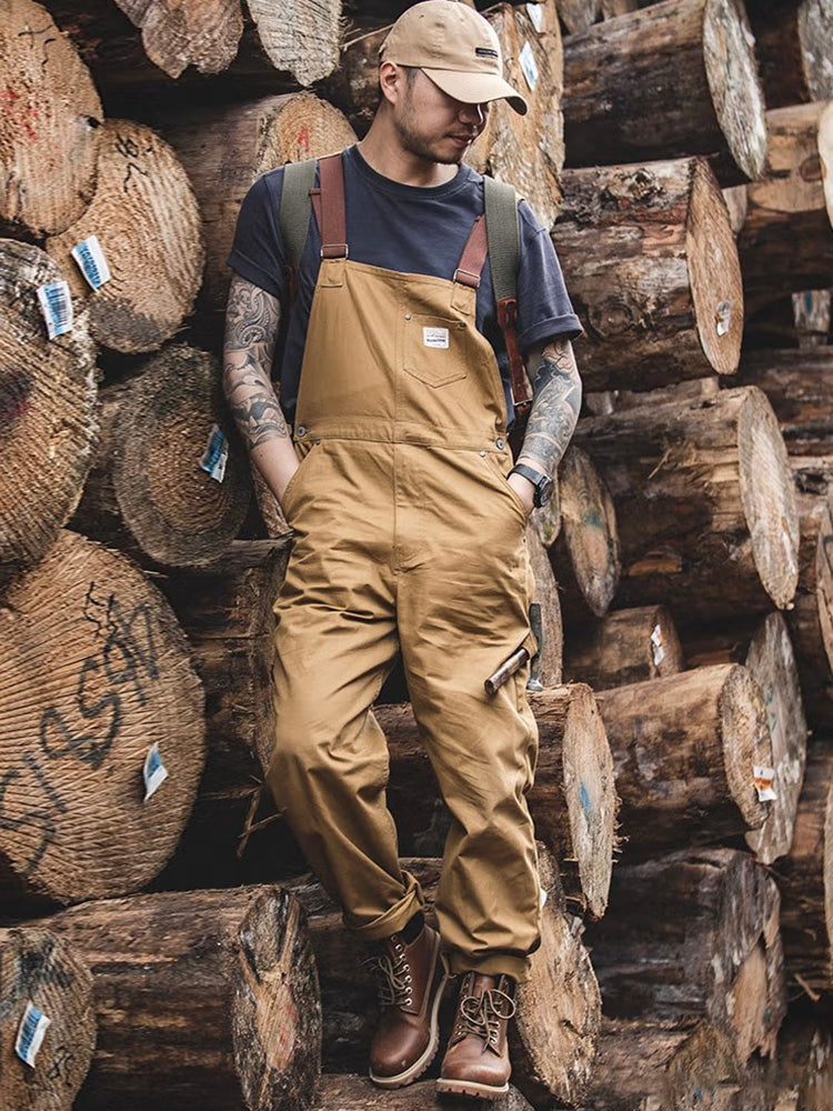 Wyatt | Straight Leg Canvas Bib Overalls