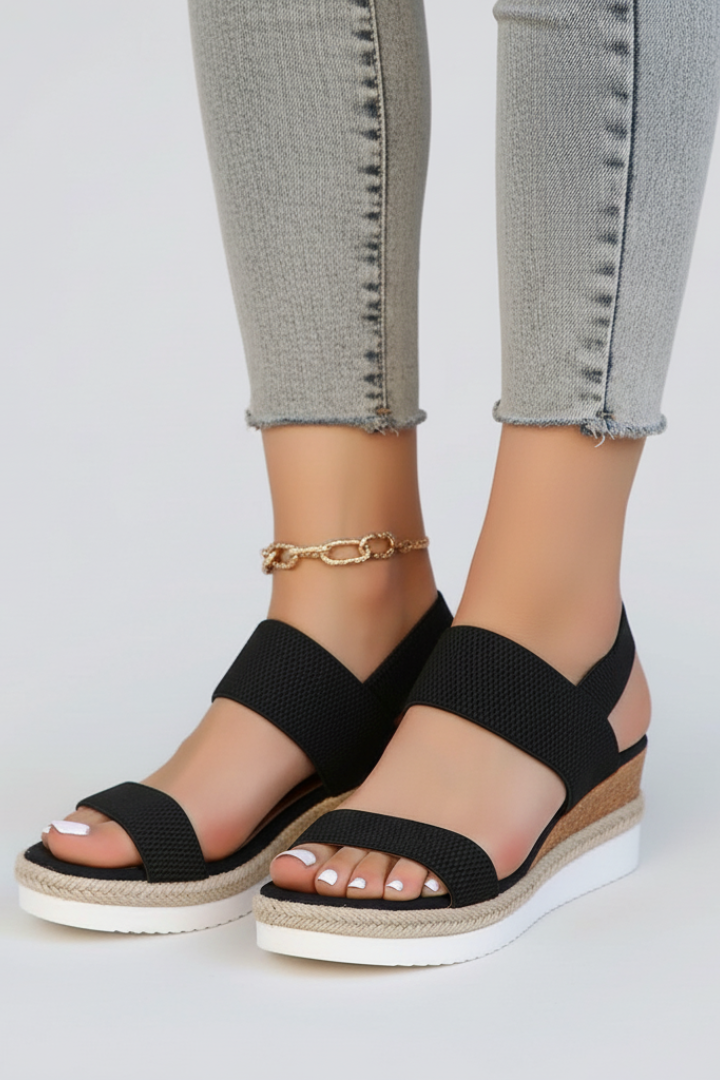 Xanthe | Stretch Fit Raised Sole Sandals