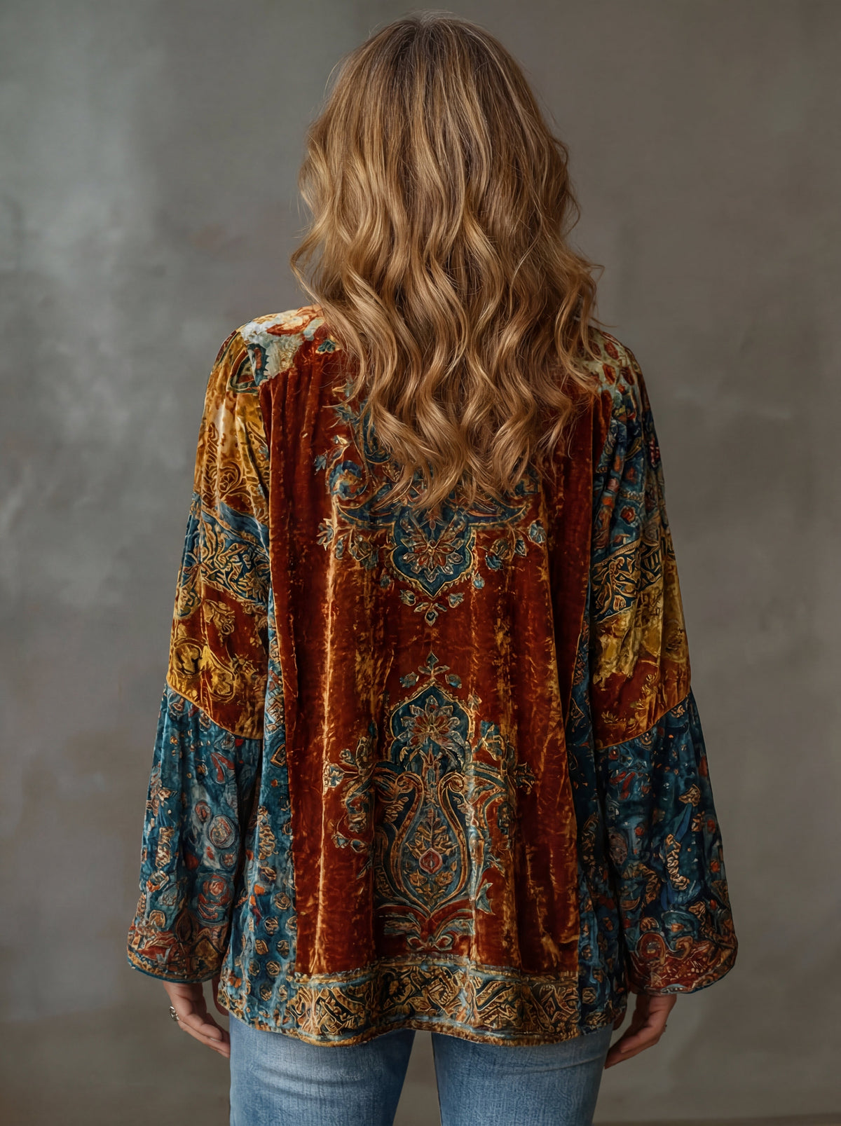 Yasmin | Relaxed Fit Open Front Kimono Jacket